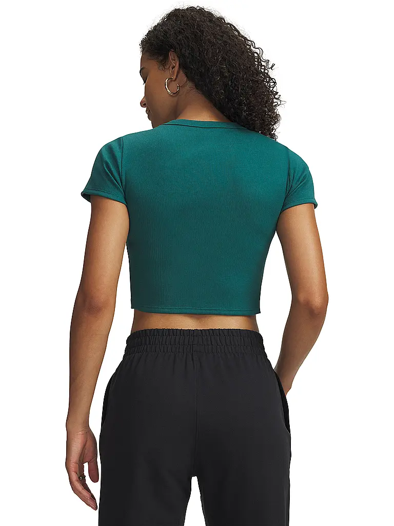 UNDER ARMOUR | Camiseta de mujer UA Rival Rib Baby | Petróleo