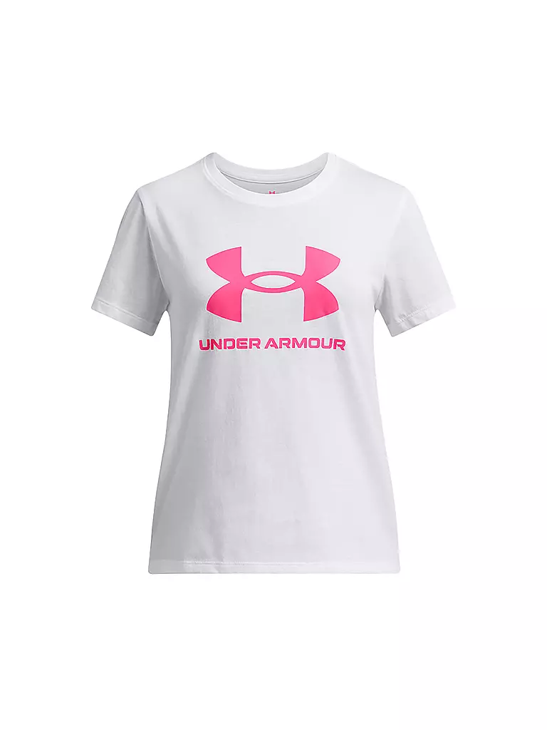 UNDER ARMOUR | Camiseta de niña UA Big Logo | Blanco