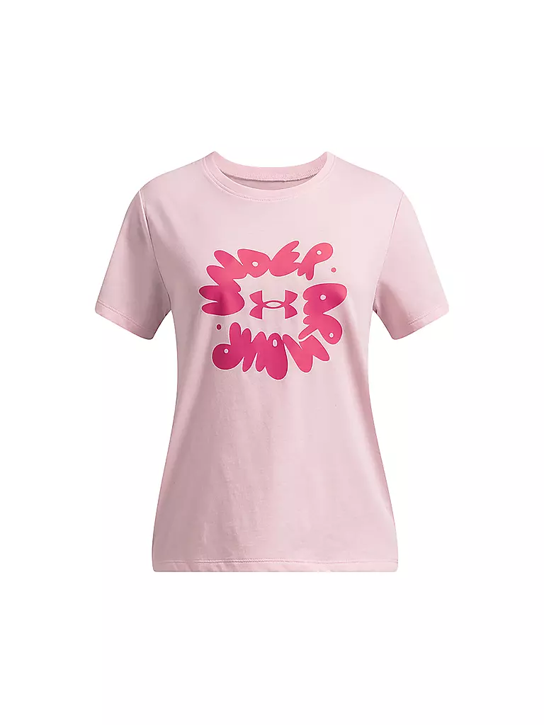 UNDER ARMOUR | Camiseta de niña UA Bubble Wordmark | Fucsia