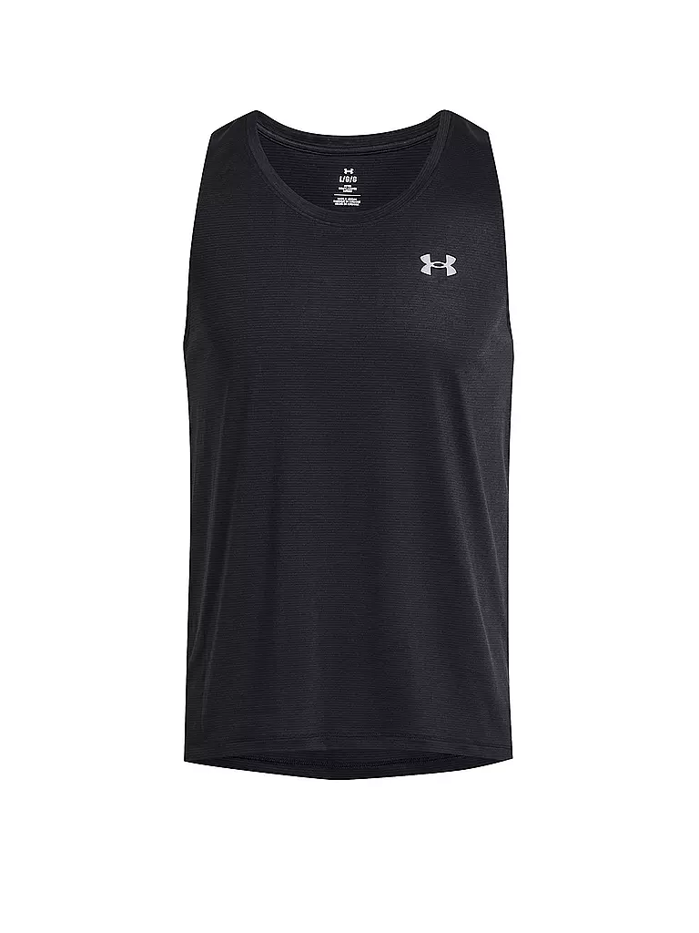 UNDER ARMOUR | Camiseta de tirantes de fitness para hombre UA Launch Streaker | Negro