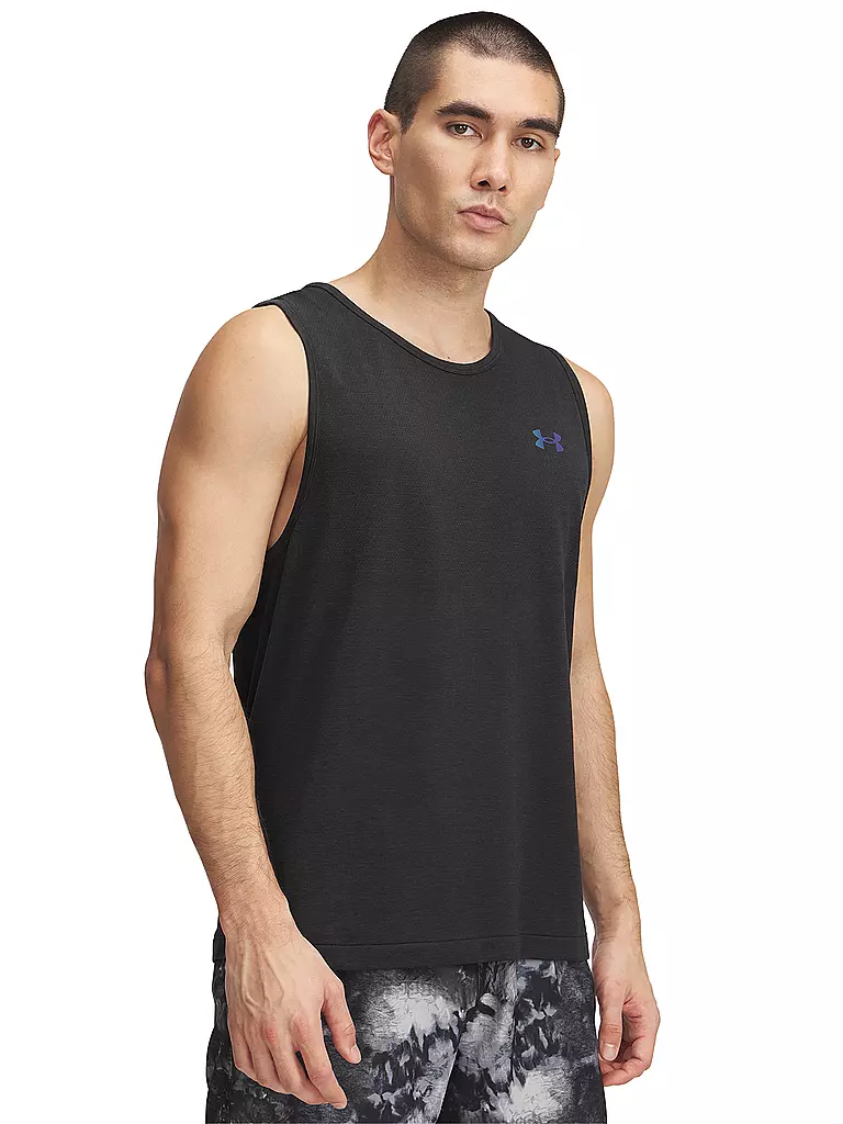 UNDER ARMOUR | Camiseta de tirantes de fitness para hombre Vanish Elite Seamless | Negro