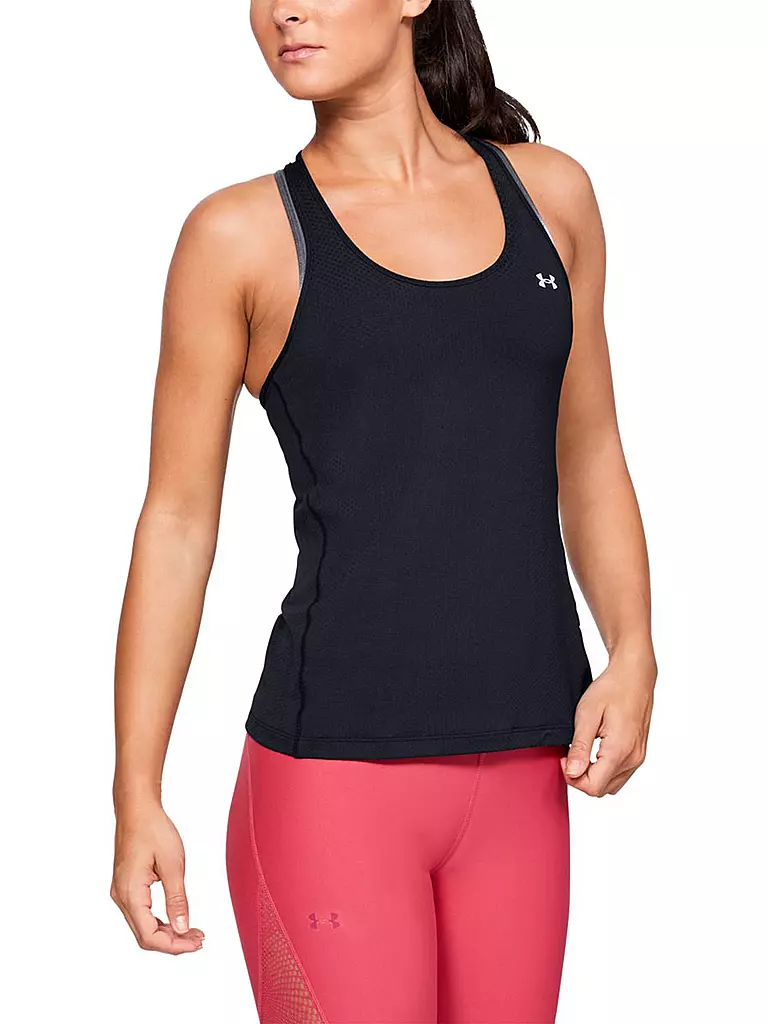 UNDER ARMOUR | Camiseta de tirantes de fitness para mujer HeatGear® Armour | Negro