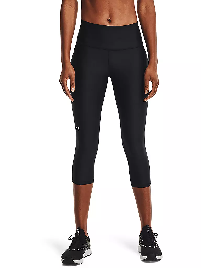 UNDER ARMOUR | Capri de fitness para mujer HeatGear® Armor de talle alto | Negro