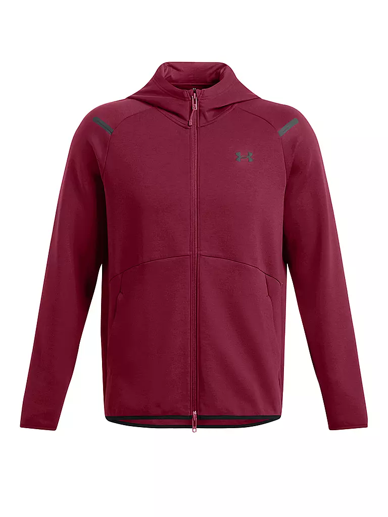 UNDER ARMOUR | Chaqueta con capucha para hombre UA Unstoppable | Rojo oscuro