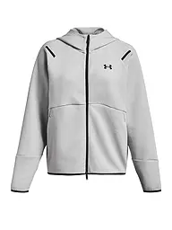 UNDER ARMOUR | Chaqueta con capucha para mujer UA Unstoppable Fleece con cremallera completa | Gris