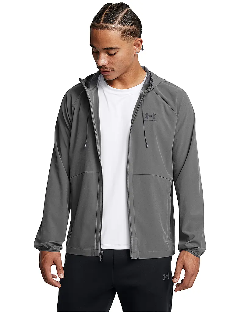 UNDER ARMOUR | Chaqueta de hombre UA Windbreaker Stretch | Gris