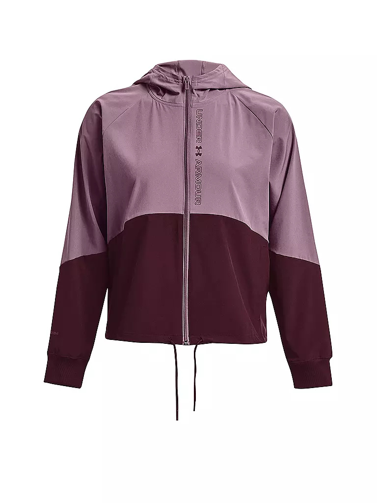 UNDER ARMOUR | Damen Fitnessjacke UA Jacke aus Webstoff mit durchgehendem Zip | Lila