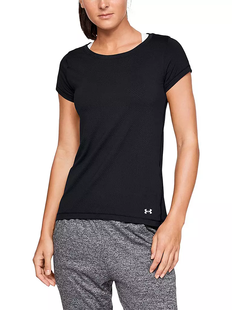 UNDER ARMOUR | Damen Fitnessshirt HeatGear® Armour  | Negro