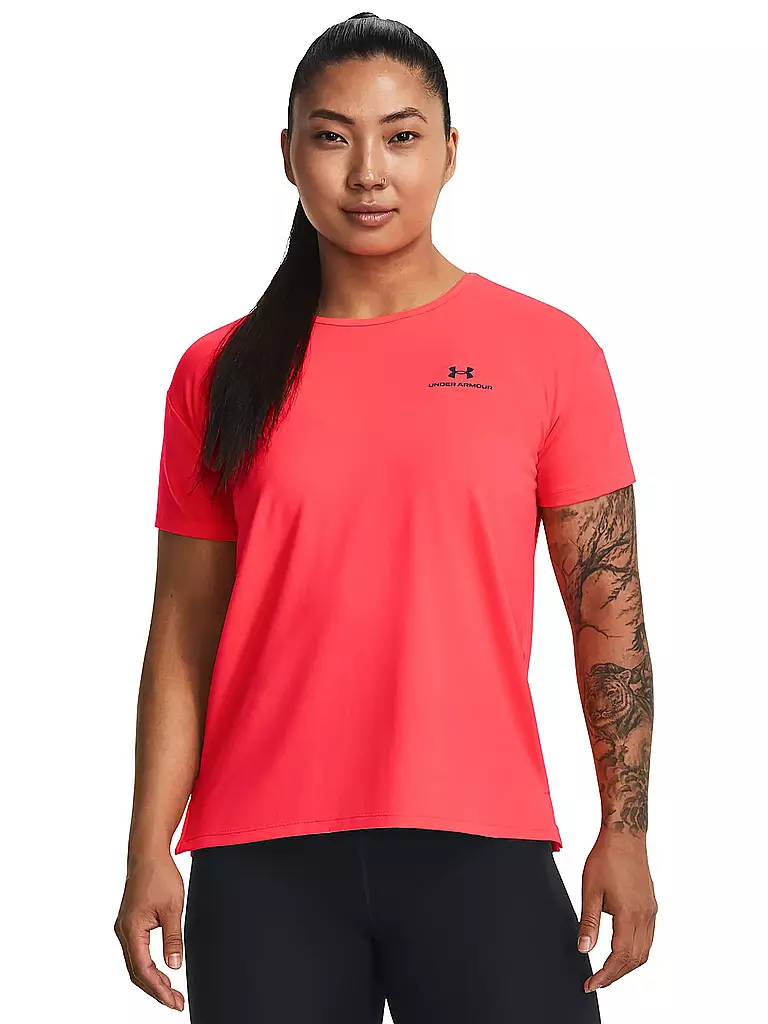 UNDER ARMOUR | Damen Fitnessshirt UA Rush Energy 2.0 | Rojo