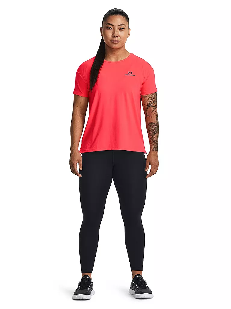 UNDER ARMOUR | Damen Fitnessshirt UA Rush Energy 2.0 | Rojo