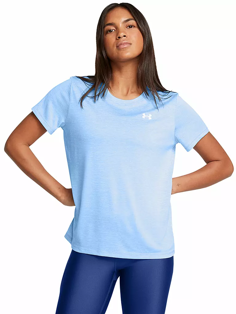 UNDER ARMOUR | Damen Fitnessshirt UA Tech™ Twist | Azul claro
