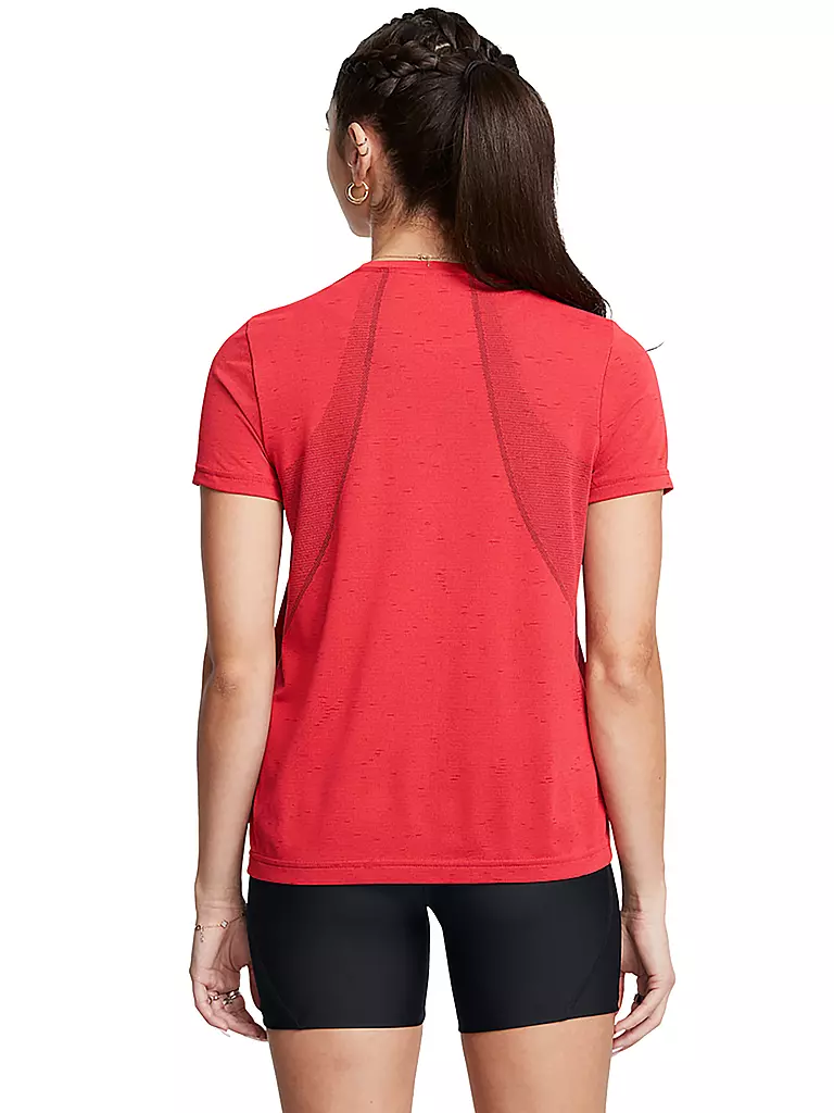 UNDER ARMOUR | Damen Fitnessshirt Vanish Seamless Loose | Rojo oscuro