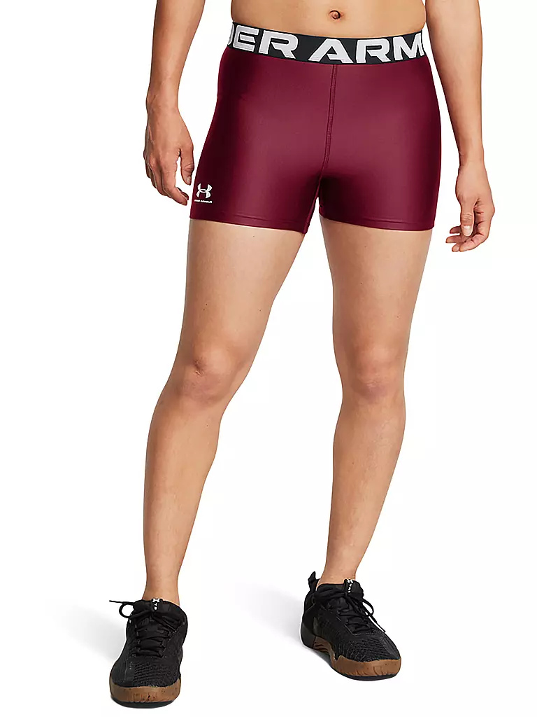 UNDER ARMOUR | Damen Fitnessshort HeatGear®  | Rojo oscuro
