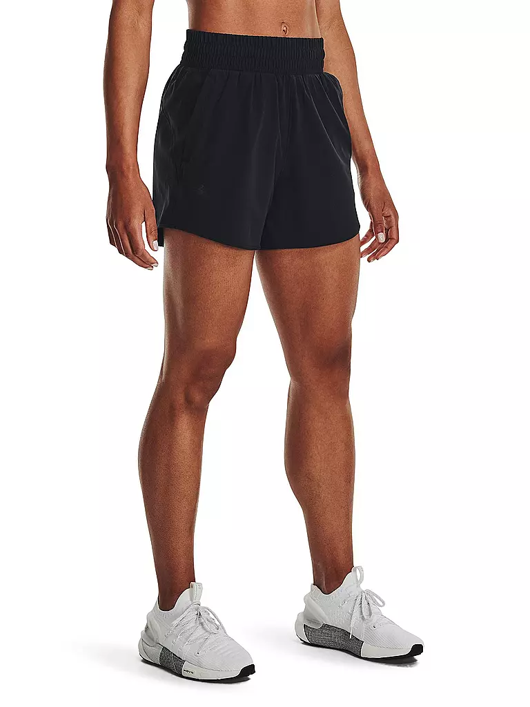 UNDER ARMOUR | Damen Fitnessshort UA Flex Woven 5" | Negro