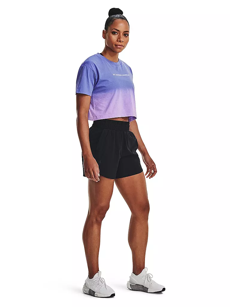 UNDER ARMOUR | Damen Fitnessshort UA Flex Woven 5" | Negro