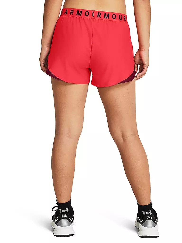 UNDER ARMOUR | Damen Fitnessshort UA Play Up 3.0 | Rojo