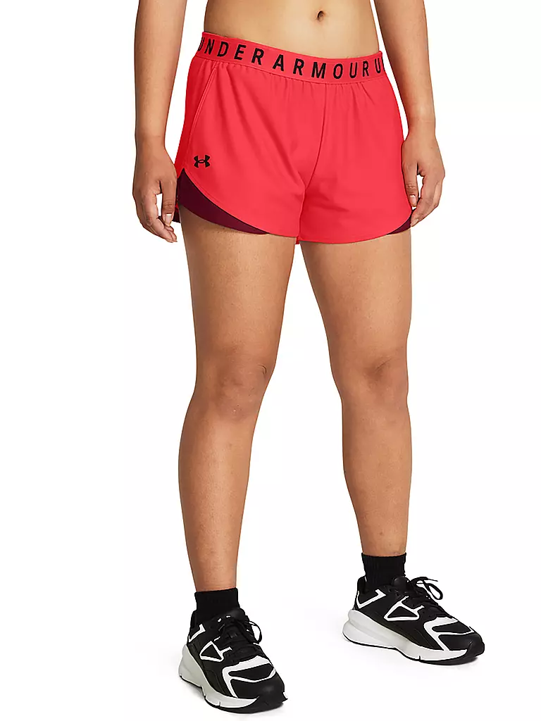 UNDER ARMOUR | Damen Fitnessshort UA Play Up 3.0 | Rojo