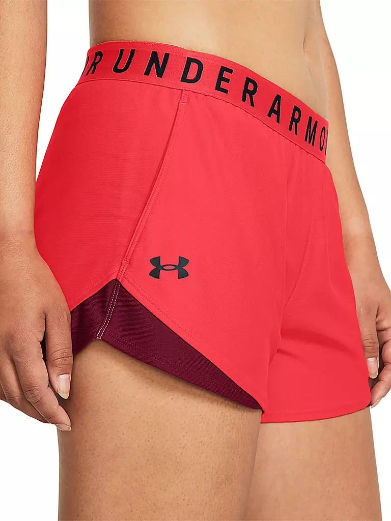 UNDER ARMOUR | Damen Fitnessshort UA Play Up 3.0 | Rojo