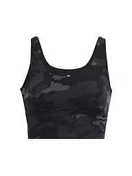 UNDER ARMOUR | Damen Fitnesstank  UA Meridian Fitted Printed Crop | Negro