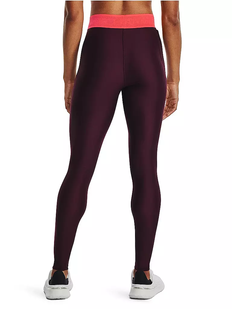 UNDER ARMOUR | Damen Fitnesstight HeatGear® | Rojo oscuro