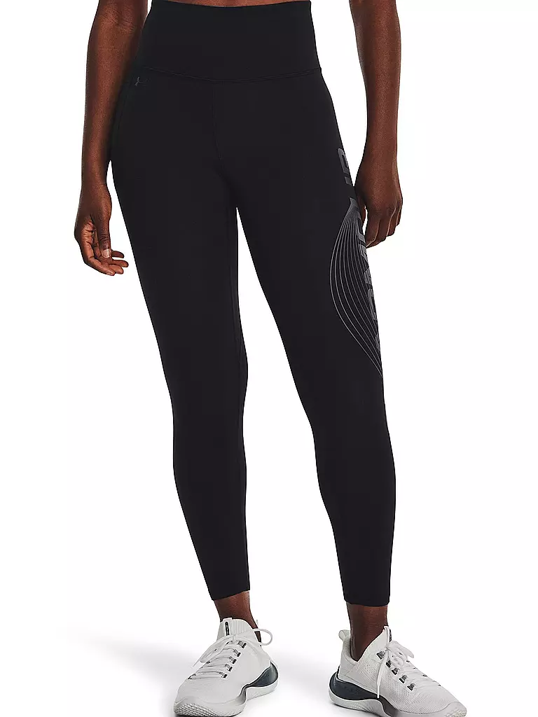 UNDER ARMOUR | Damen Fitnesstight UA Motion Branded Ankle Leg | Negro