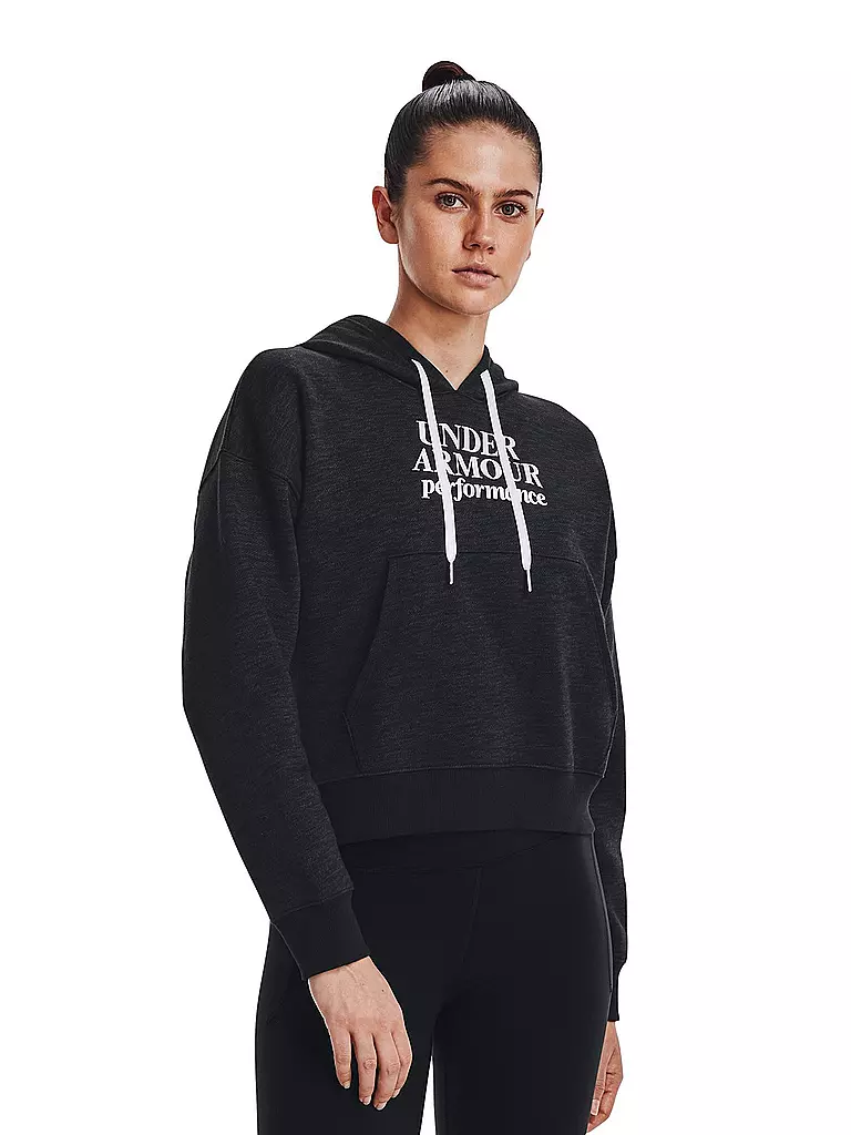 UNDER ARMOUR | Damen Hoodie UA Recovery Fleece mit Schriftzug | Gris