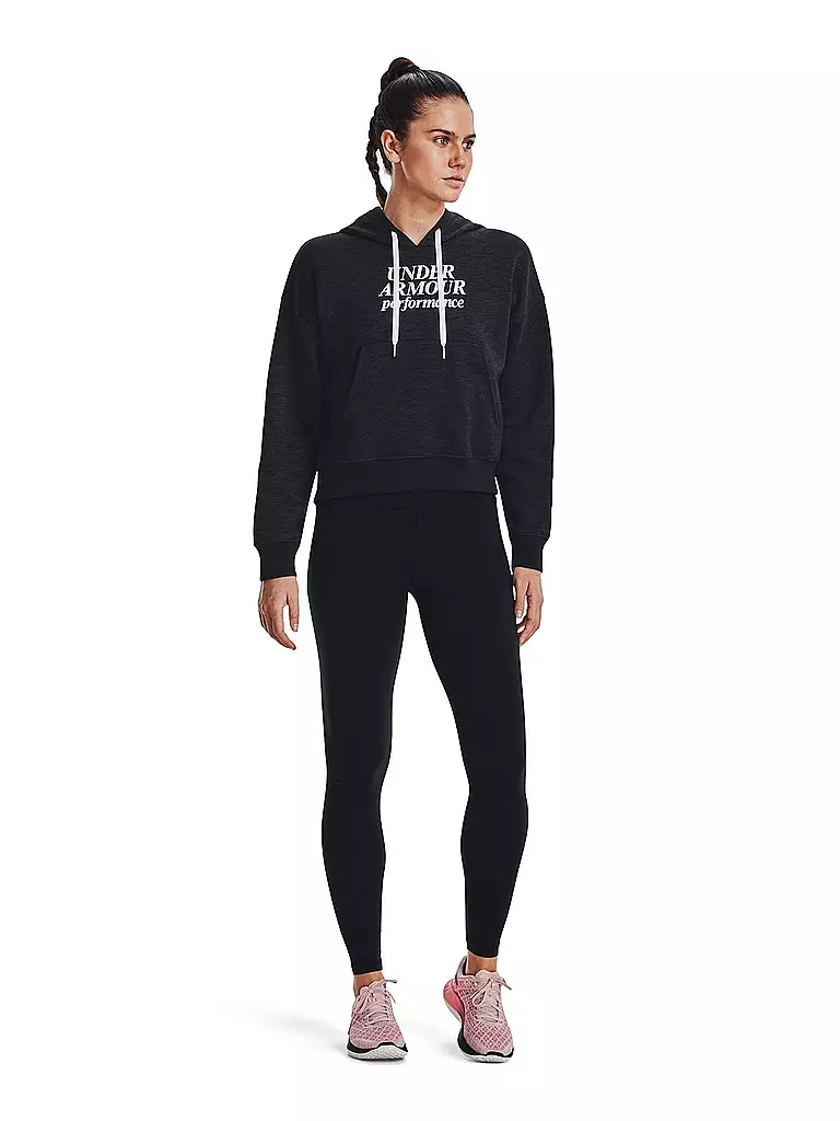 UNDER ARMOUR | Damen Hoodie UA Recovery Fleece mit Schriftzug | Gris