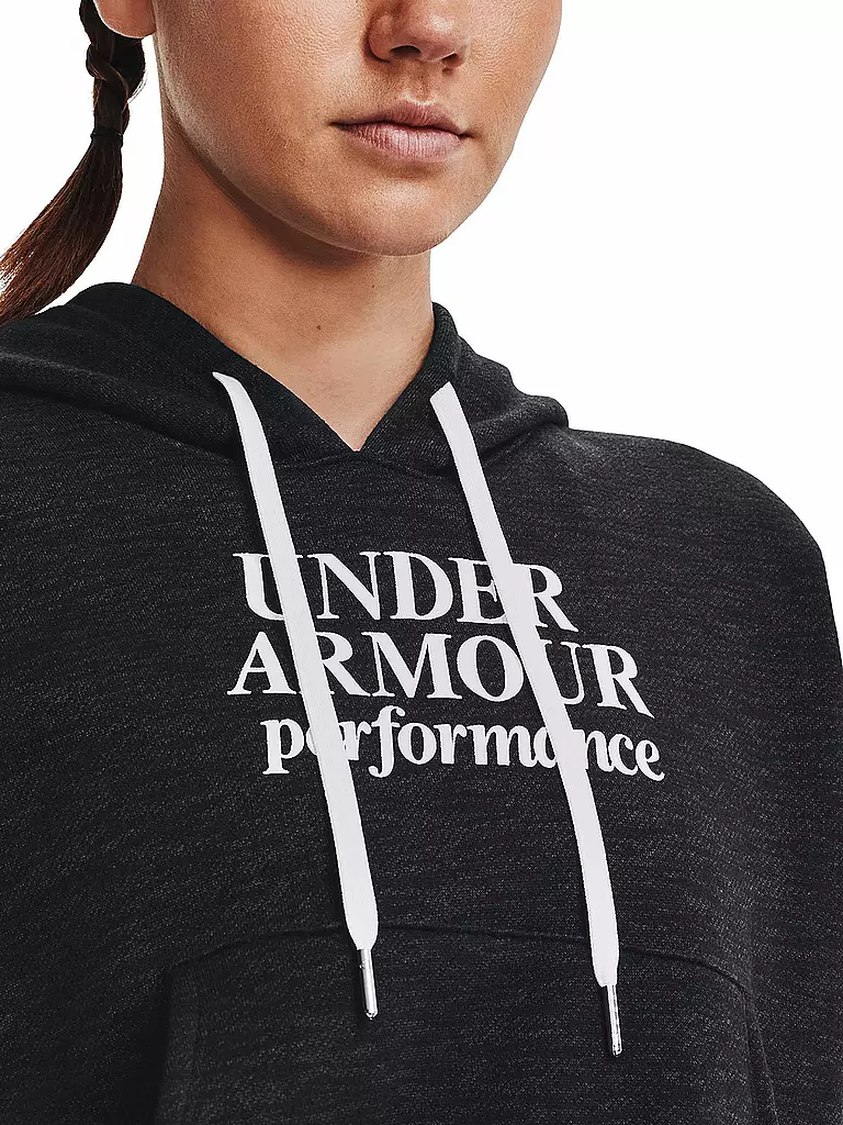 UNDER ARMOUR | Damen Hoodie UA Recovery Fleece mit Schriftzug | Gris