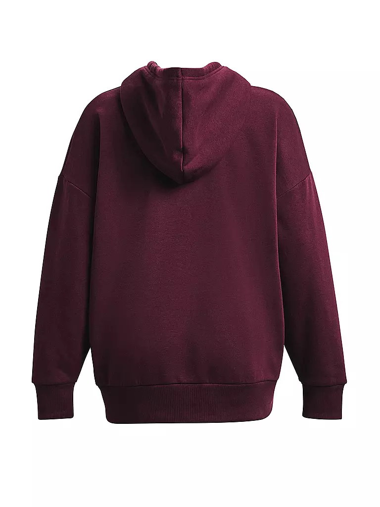 UNDER ARMOUR | Damen Hoodie UA Rival Fleece Oversized  | Rojo oscuro