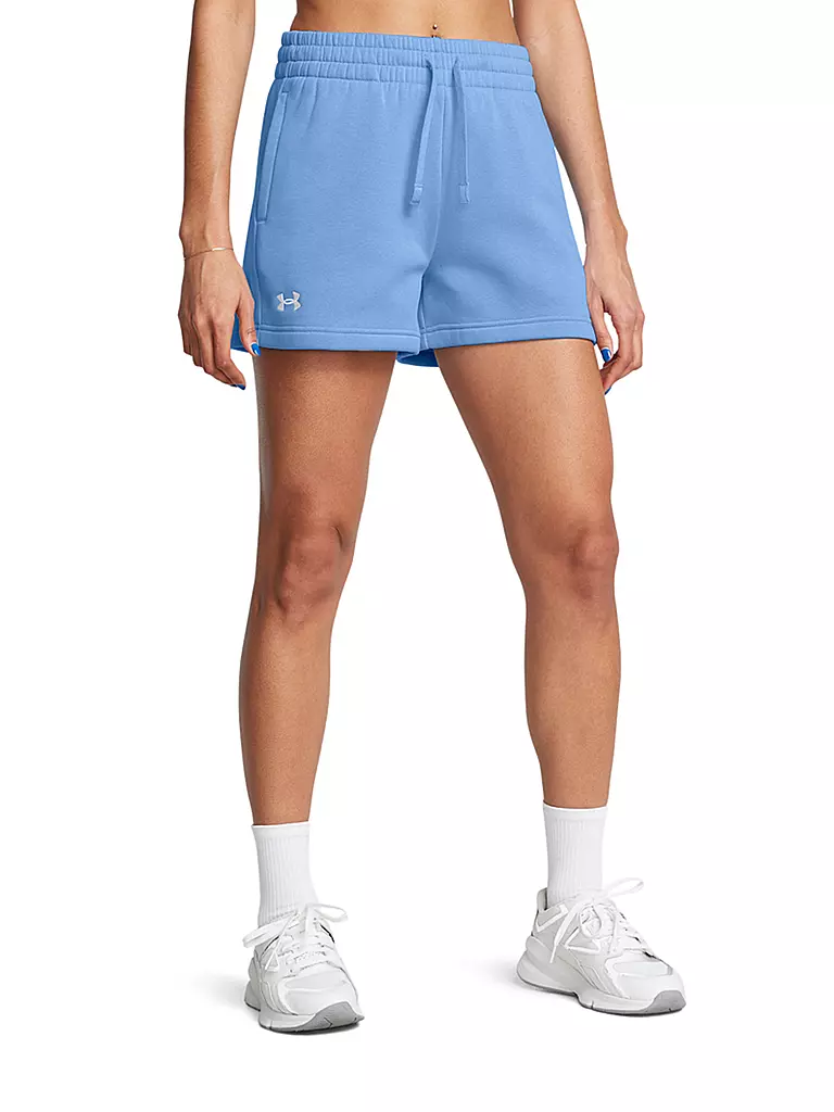 UNDER ARMOUR | Damen Short UA Rival Fleece | Azul claro