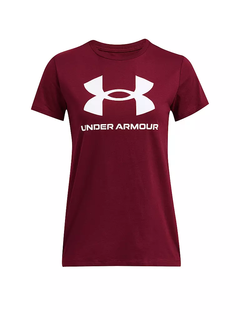 UNDER ARMOUR | Damen T-Shirt UA Sportstyle Grafik | Rojo oscuro