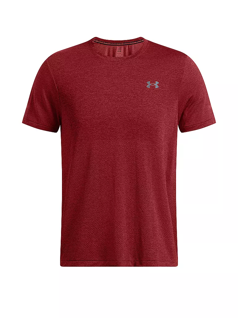 UNDER ARMOUR | Herren Fitnesshirt UA Seamless Stride | Rojo oscuro