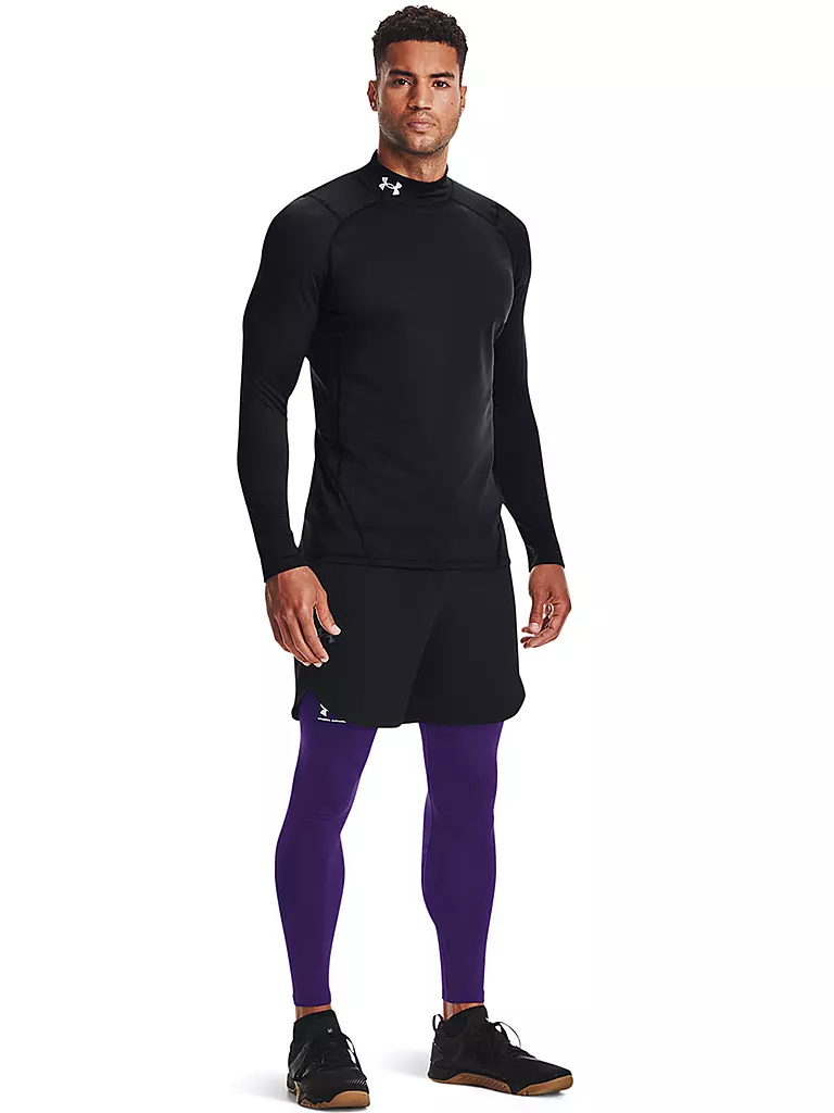 UNDER ARMOUR | Herren Fitnessshirt ColdGear® Fitted Mock | Negro
