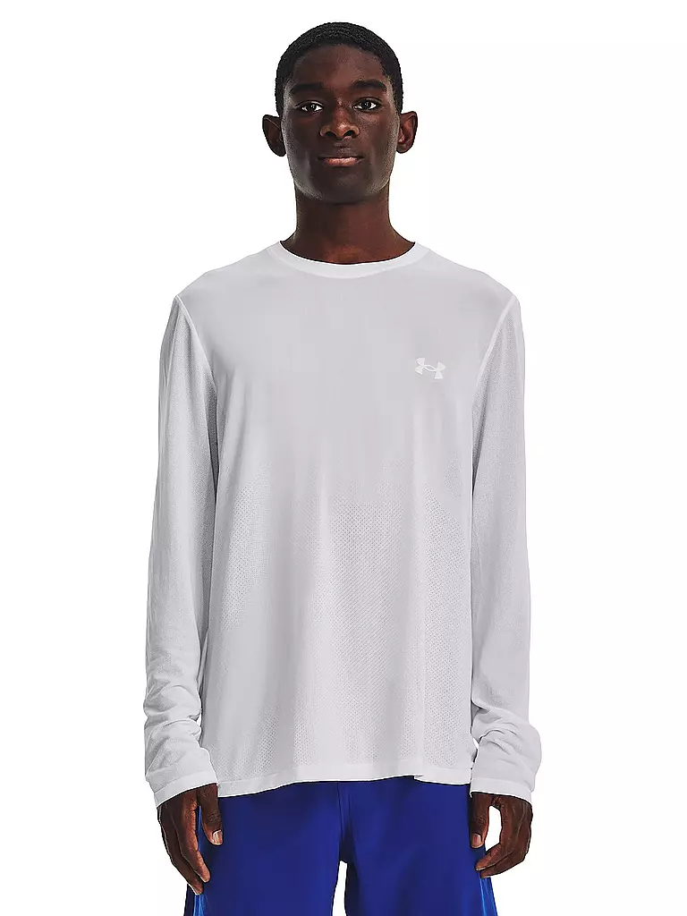 UNDER ARMOUR | Herren Fitnessshirt UA Seamless Stride | Blanco