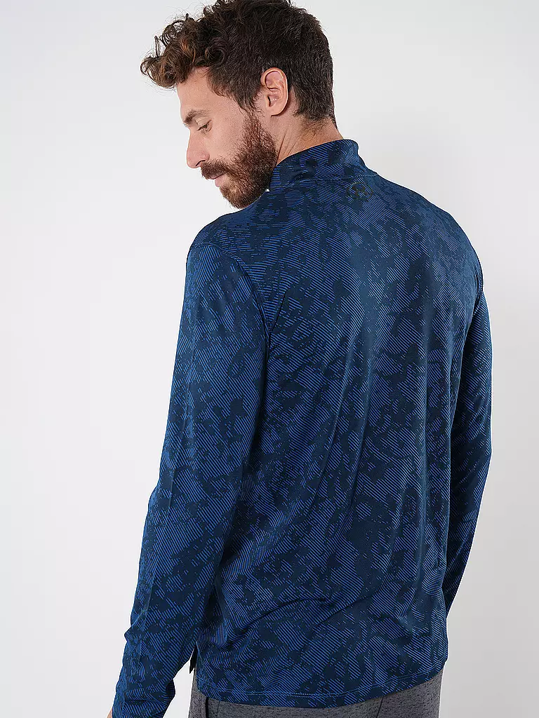 UNDER ARMOUR | Herren Fitnessshirt UA Tech™ Vent Geode mit ½ Zip | Azul oscuro