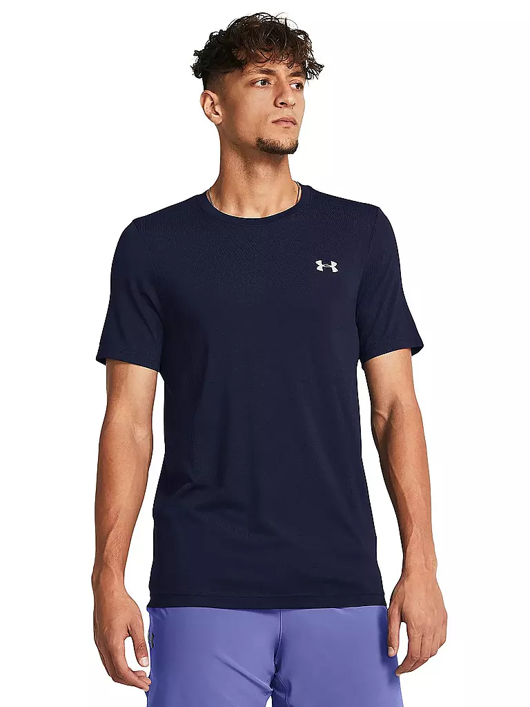 UNDER ARMOUR | Herren Fitnessshirt UA Vanish Seamless | Azul oscuro