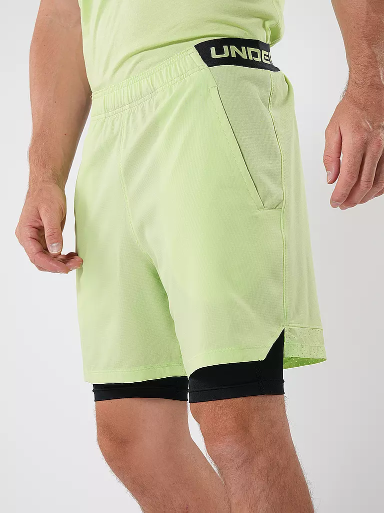 UNDER ARMOUR | Herren Fitnessshort UA Vanish Woven 2-in-1 | Verde