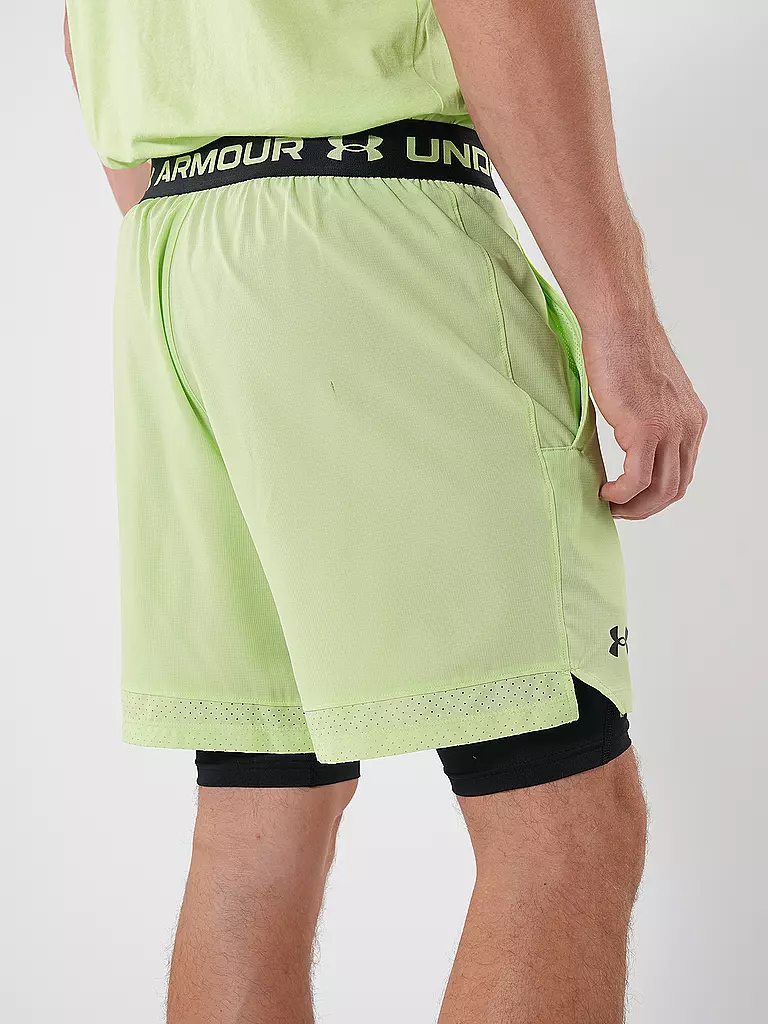 UNDER ARMOUR | Herren Fitnessshort UA Vanish Woven 2-in-1 | Verde