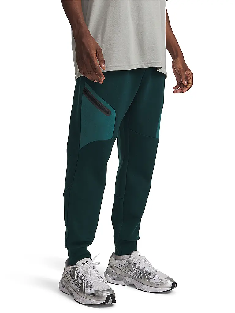 UNDER ARMOUR | Herren Jogginghose Unstoppable | Verde oscuro