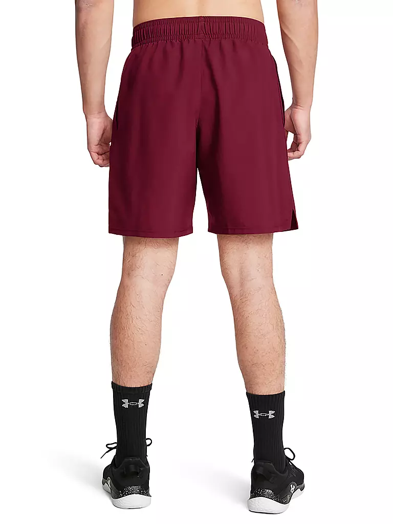 UNDER ARMOUR | Herren Short UA Woven Wordmark | Rojo oscuro