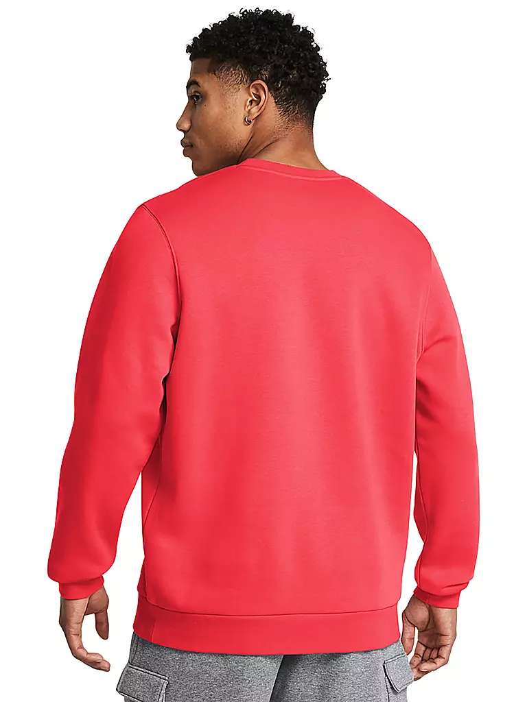 UNDER ARMOUR | Herren Sweater UA Essential Fleece Crewneck | Rojo