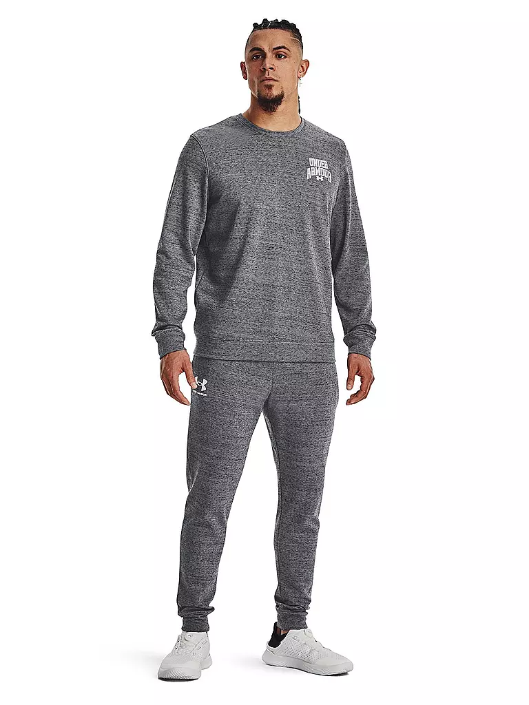 UNDER ARMOUR | Herren Sweater UA Rival Terry Graphic Crew | Gris