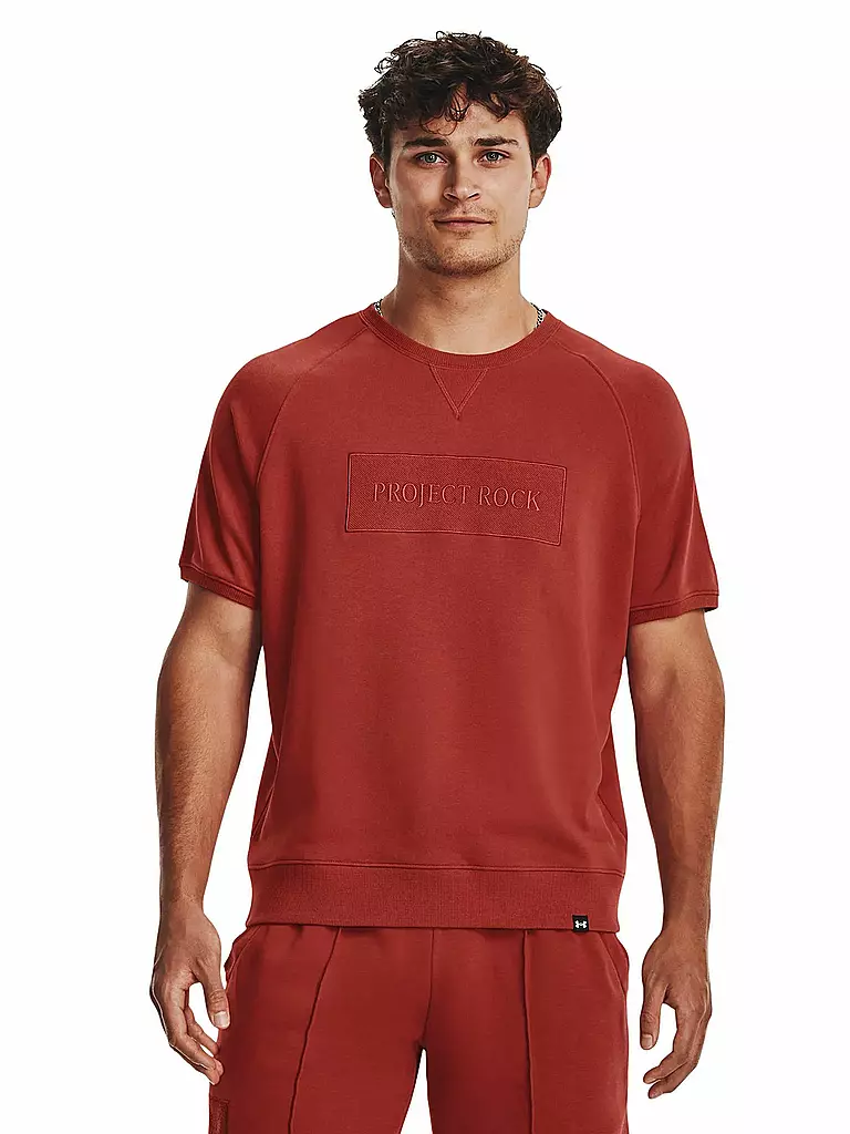 UNDER ARMOUR | Herren T-Shirt Project Rock Terry Gym | Rojo
