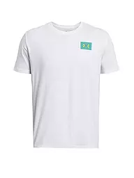 UNDER ARMOUR | Herren T-Shirt UA Color Block | Blanco
