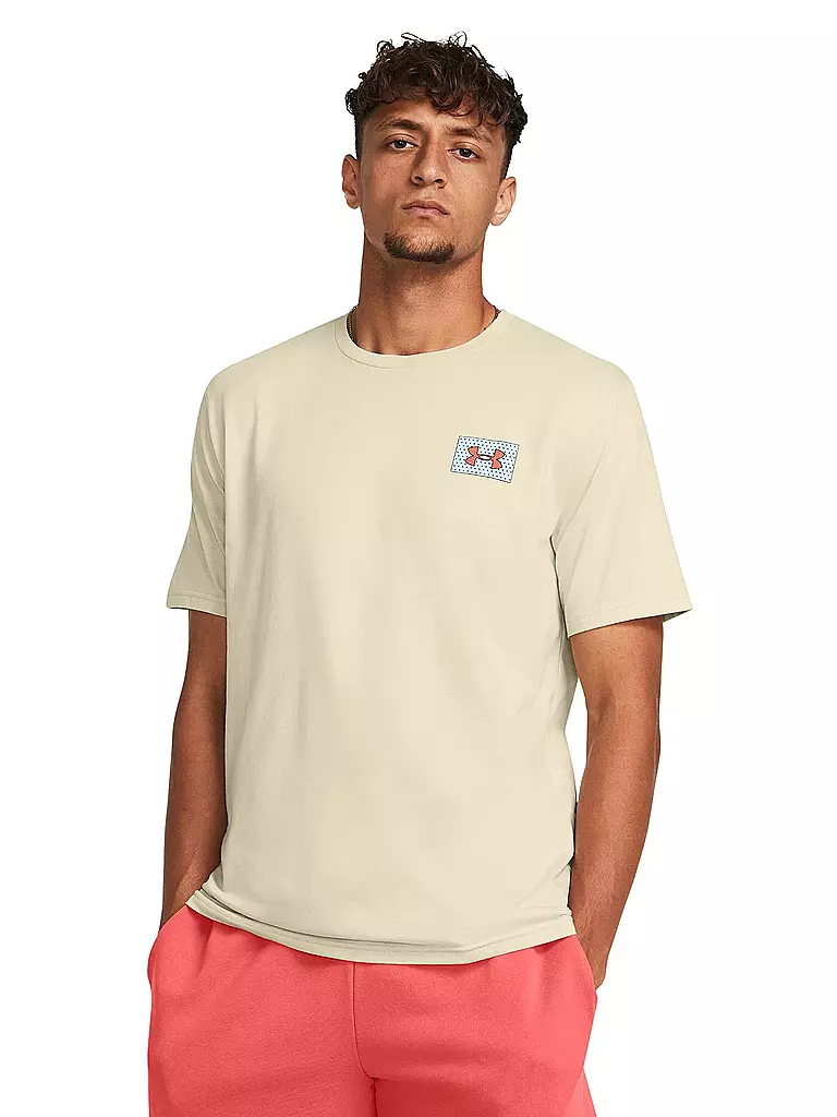 UNDER ARMOUR | Herren T-Shirt UA Color Block | Beige