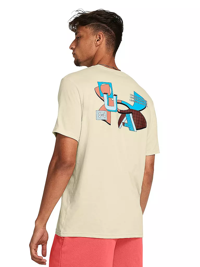 UNDER ARMOUR | Herren T-Shirt UA Color Block | Beige