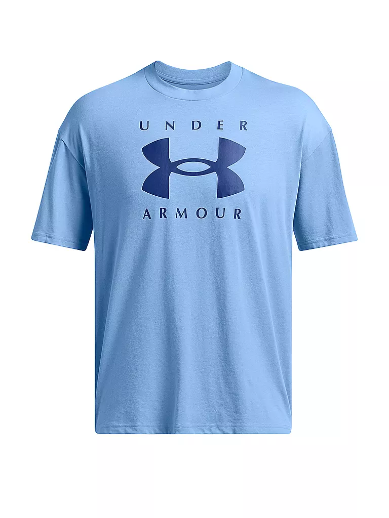 UNDER ARMOUR | Herren T-Shirt UA Heavyweight Branded | Azul claro