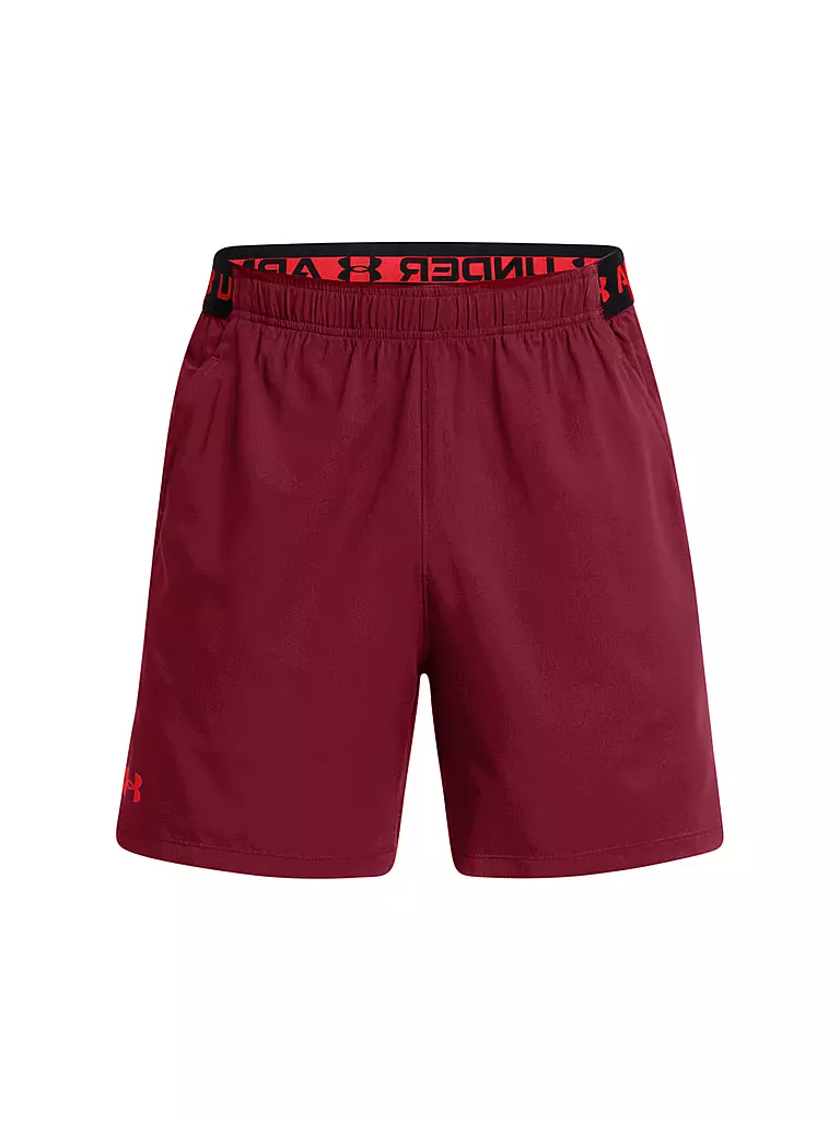 UNDER ARMOUR | Pantalón corto de fitness para hombre UA Vanish de 15 cm | Rojo oscuro