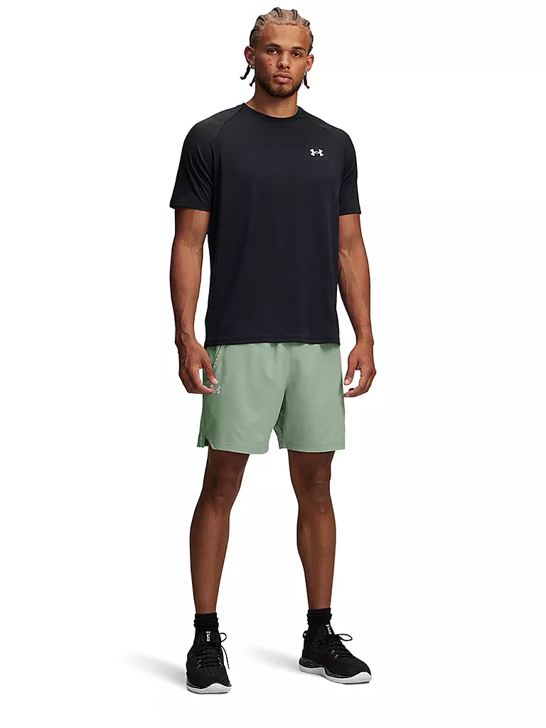 UNDER ARMOUR | Pantalón corto de fitness para hombre Vanish Woven Graphic STS 6in | Menta