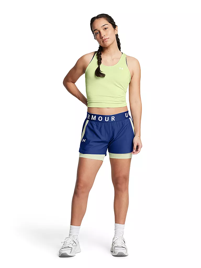 UNDER ARMOUR | Pantalón corto de fitness para mujer UA Play Up 2in1 | Azul
